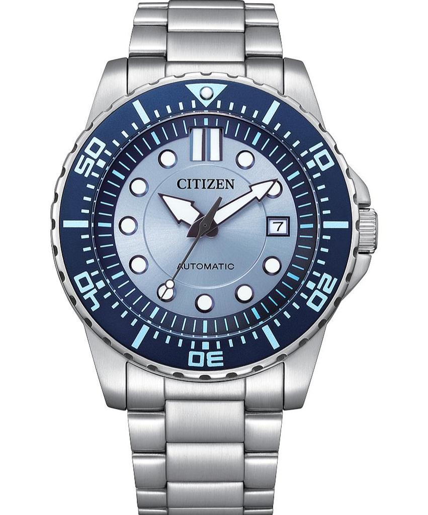 Citizen Автоматические мужские часы NJ0178-81M с синим циферблатом из нержавеющей стали