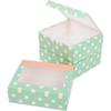 12 Pack Candy Sweet Boxes with Window 6”×5”×2” Disposable Paper Treat Packing Gift Box Christmas Pastry Cookies Muffins Pies Brownie Boxes