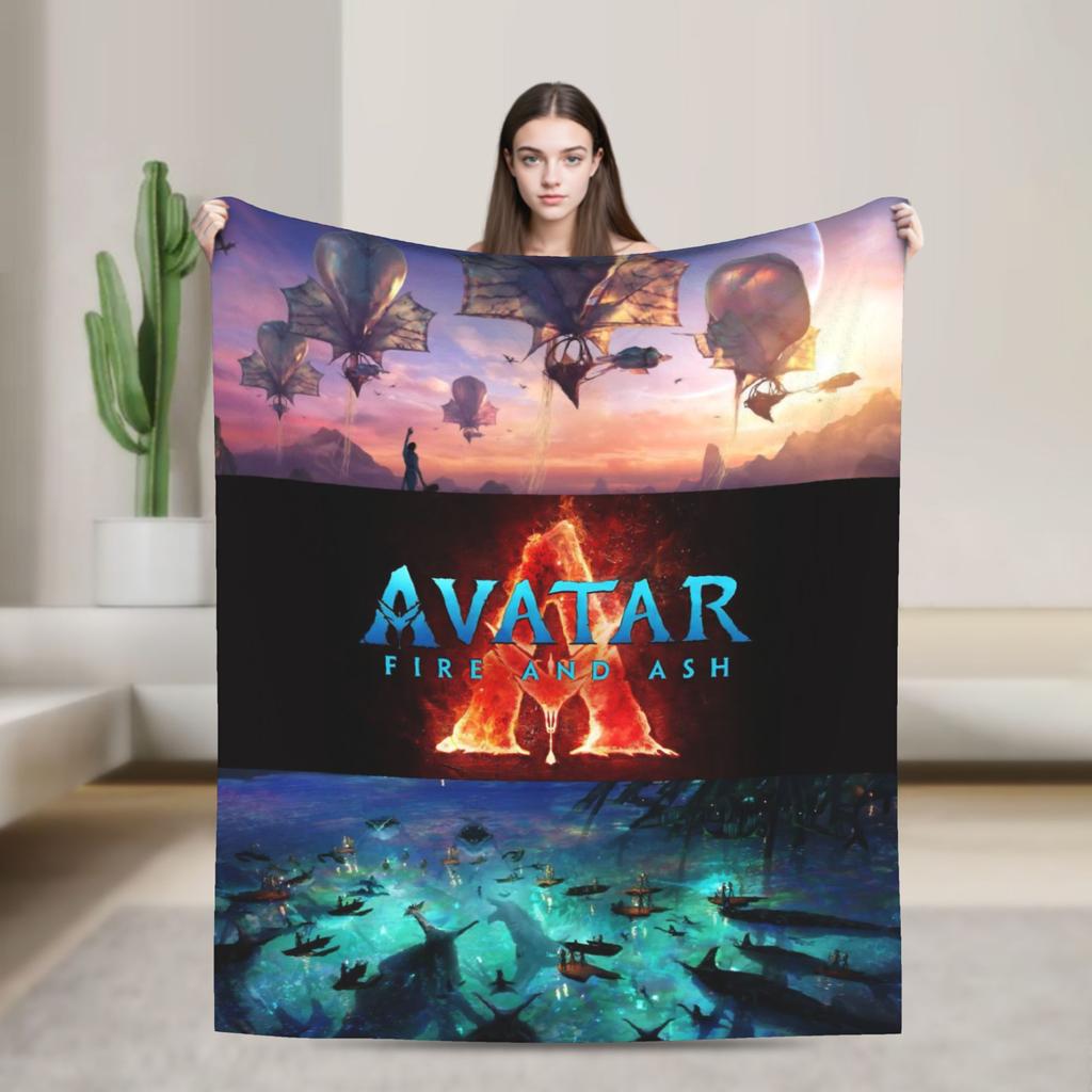 Cartoon Avatar Movie Blanket Fleece Summer Air Conditioning  Multi-function Lightweight Throw Blanket for Bed Car Quilt