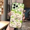 Забавный Милый Кот С Зелеными Глазами Чехол Для Телефона Для iPhone 17 Pro Max Air 16 15 14 13 Pro Max 15 16 Pro 15Plus 16E Силиконовый Чехол