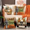 Autumn Pumpkin Print Pillow Cover New Living Room Seat Cushion Harvest Decorative Sofa Cushion