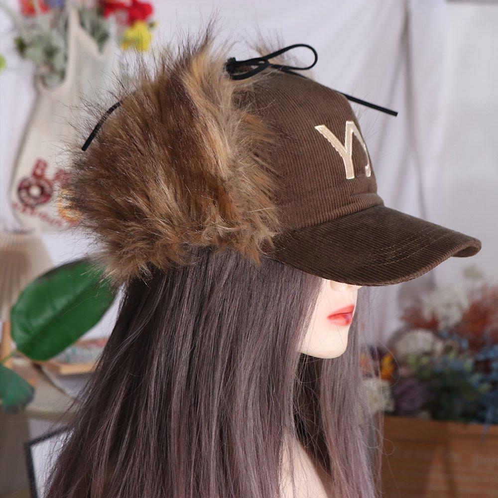 Вельветовая Бейсболка в Корейском Стиле Повседневная Кепка с Козырьком Y2k Ретро Бейсболка с Пером Ежедневная