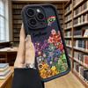 Цветной чехол для телефона с цветами из глины для iPhone 17 16 15 14 13 12 11 Pro Max Plus, Защитный, Гелевый, Гибкий, Защита от царапин