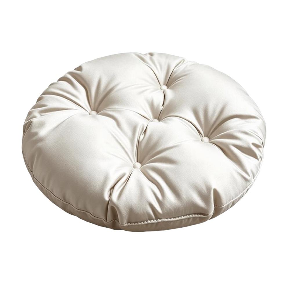 Round Chair Cushion Silk Fabric Sofa Seat Cushion Durable Stool Butt Pad for Home&Office