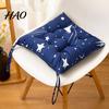Comfortable Cushion for Tatami Mats Square Chair with Ties, Ultra Soft Seat Pad, Animal Flower Pads Kitchen Chairs Pattern, 15.75" x Dining