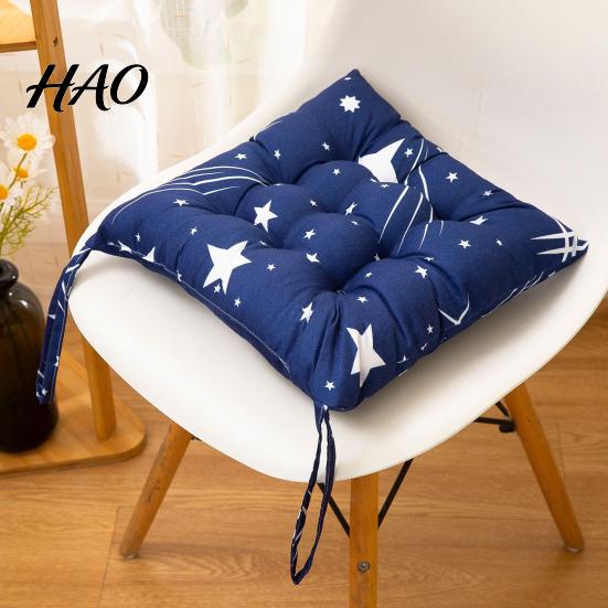 Comfortable Cushion for Tatami Mats Square Chair with Ties, Ultra Soft Seat Pad, Animal Flower Pads Kitchen Chairs Pattern, 15.75" x Dining