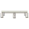 Ceiling Spotlight with Spotlights Nickel 38 x 6.5 x 11.5 cm Metal