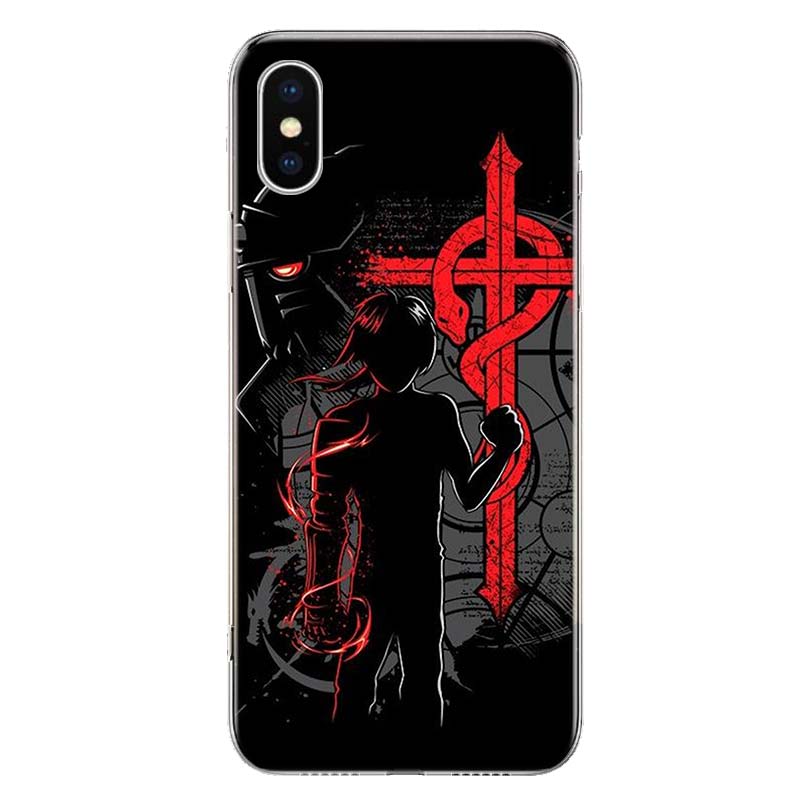 Чехол для телефона «Стальной алхимик» с аниме для Apple iPhone 11 12 13 14 Pro 7 XR X XS Max 6 6S 8 Plus + Mini 5 SE, мягкий принт
