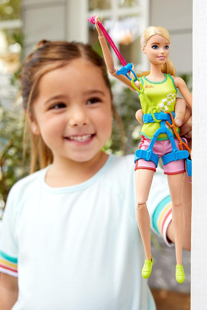 barbie Лицензированная кукла Барби-чемпионка по спортивному скалолазанию Токио 2020 и аксессуар 3 и GJL75 [Кукла для переодевания] [Набор кукол] [Возраст от]