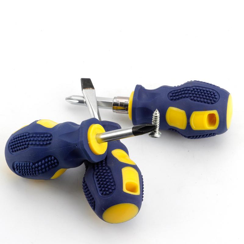 1 шт. Мини-отвертка многофункциональная крестовая отвертка шлицевая плоская DIY ремонтные инструменты магнитная короткая маленькая отвертка