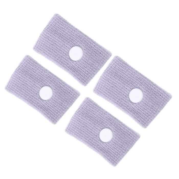 2 Pairs of Cotton Anti-nausea Bracelets for Car Travel Sea Van Plane Motion Relief WRISTBAND