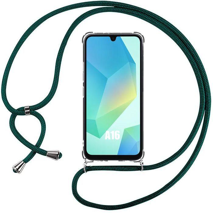 Case for Samsung Galaxy A16 5G/4G, Reinforced Protection with Night Green Lanyard - BOOLING®