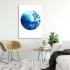Canvas print, Blue watercolour circle