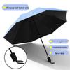 UV Protective Black Folding Sun Umbrella - Anti-Ultraviolet Women's Sunshade with Custom Logo