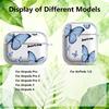 Red Blue Butterfly Case For Airpods 4 Pro 2 3 Pro3 1 Pro2 Clear Earphone Cases Cover