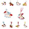 Cartoon Pony Dolls Funny Plush Horse Keychain Ins Horse Year Pendant  New Year Gift