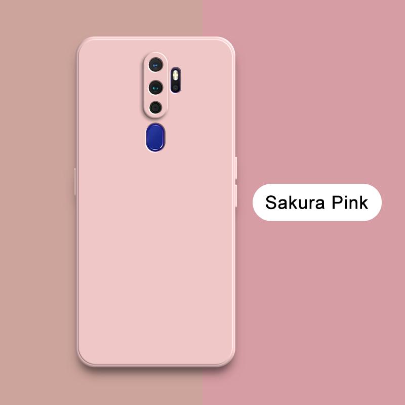 Роскошный квадратный жидкий силиконовый чехол для OPPO A3S A5 AX5 A7X AX7 Pro A8 A9 A9X 2020 Защитные противоударные чехлы для задней панели телефона