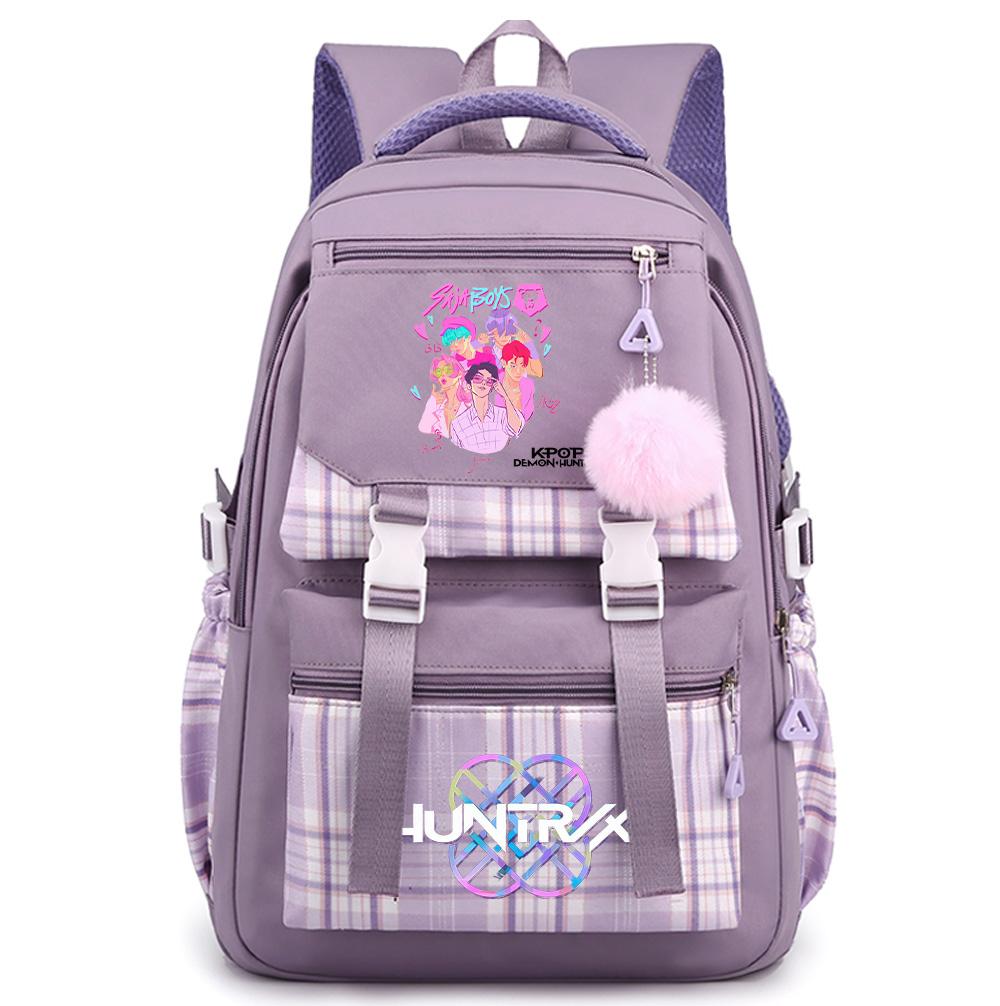 Anime Cartoon K-Pop Printed Large Capacity Backpack for Teenger Student Girl Boy Schoolbag Bookbag Kid Gift Women Waterproof Travel Bag Mochila