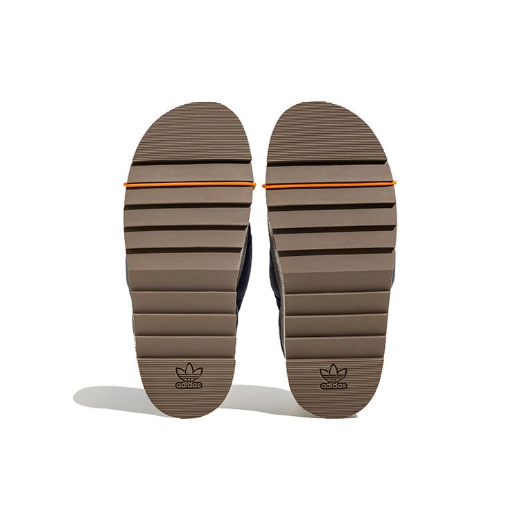 Adidas Темно-синие кроссовки унисекс Puffylette Shadow Blue Bronze-Straighter Orange IF3956