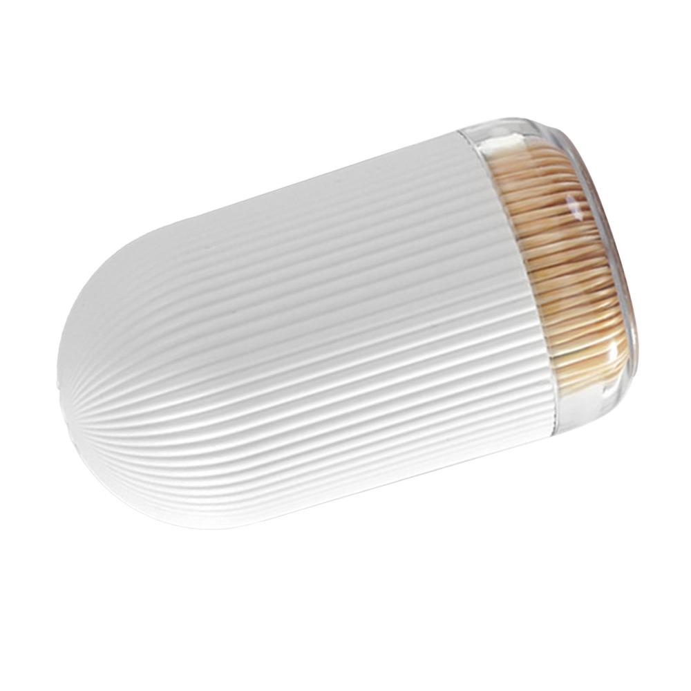 1.77×1.77×3.35in Toothpick Holder PP+PS Toothpick Container Practical Toothpick Storage Box Office