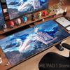 HD Аниме Девушки Геймер Wuthering Waves The Shorekeeper XXL Большой Коврик для Мыши Нескользящий Клавиатурный Настольный Коврик Коврик для Мыши Аксессуары для ПК Коврик