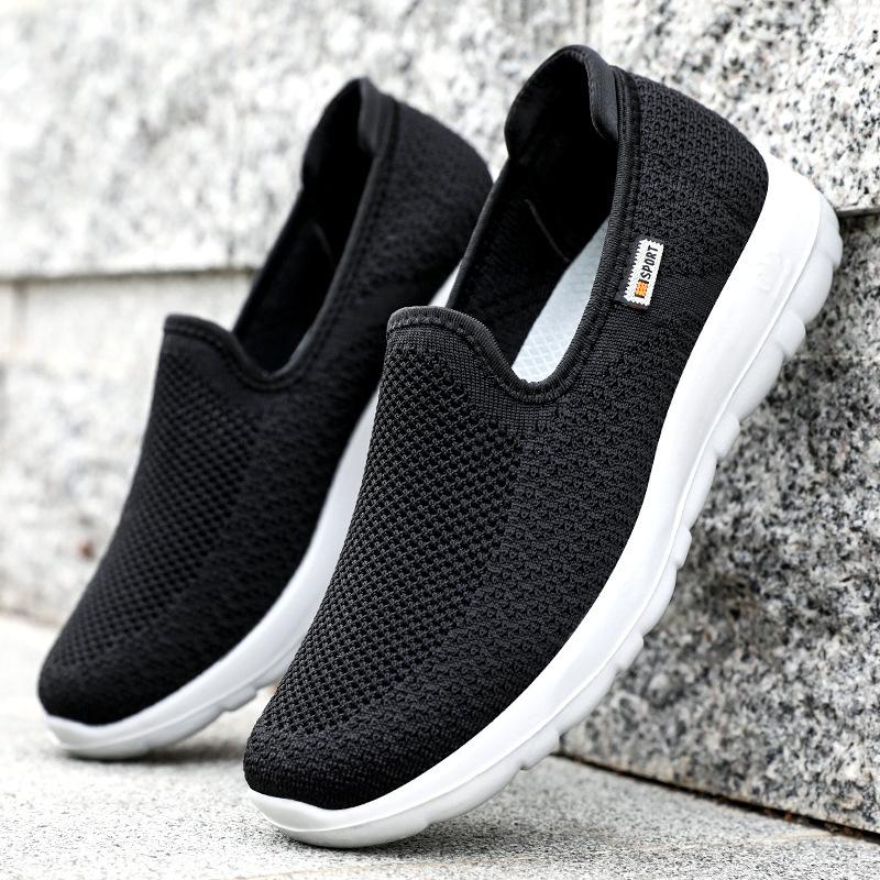 Обувь для ходьбы. Обувь на мягкой подошве. Мужская новая мужская обувь. Модная тканевая обувь. Мужская спортивная обувь для пар среднего и пожилого возраста.