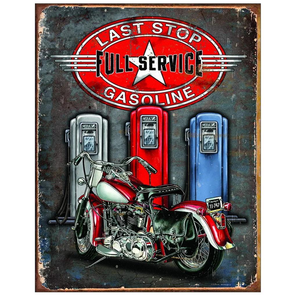 Classic Auto Garage Car Full Service Metal Tin Signs Wall Art Posters Plate Wall Decor for Bars Man Cave Cafe Clubs Garage Retro