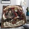 1PC Jojo'S Bizarre Adventure Patterned Flannel Blanket Suitable For All Seasons For Home Decor Warmth And Comfort Gifts Holiday Present