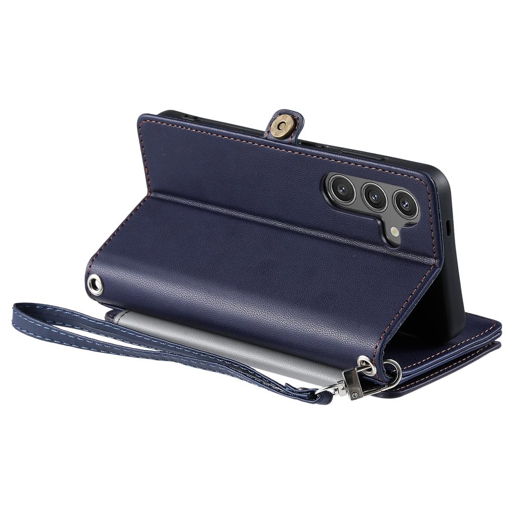 015 Style For Samsung Galaxy A25 5G (Global) (161.0 X 76.5 X 8.3mm) Phone Case Leather Wallet Cover