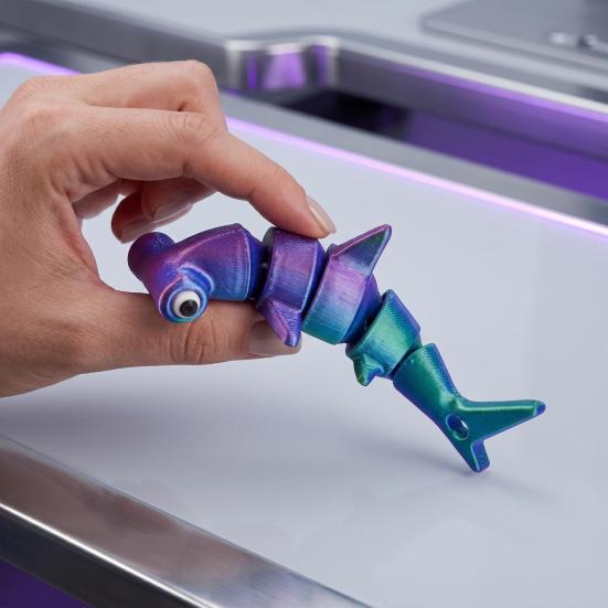 3D-печатная игрушка-кит, шарнирная, гибкая, модель морского животного, позируемая, фиджет-игрушка для подарков на вечеринку, декора офисного стола, дома