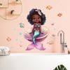 Cartoon Mermaid Princess Bedroom Living Room Home Background Beautification Decoration Wall Stickers