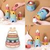Montessori Stacking Toy For Children Silicone Sensory Development Educational Playset