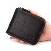 Men's Crocodile Pattern Wallet with Chain, Multi-Card Slots, Coin Pocket, and Change Purse.