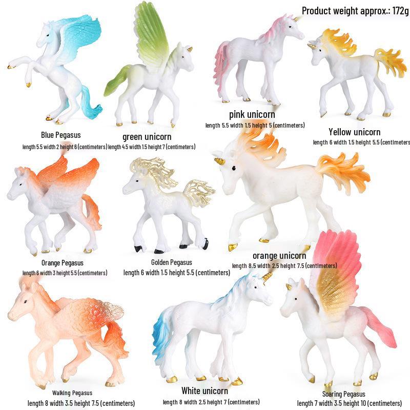Cross-border Mythical Unicorn Pegasus Toy Model for Kids