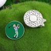 Маркеры для мячей для гольфа с магнитным зажимом для шляпы, прочная конструкция, компактный дизайн, портативный персонализированный набор маркеров для мячей и зажимов для шляпы