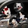 Cute Dog Car Decoration Plush Puppy Doll Car Wiper Signal Switch Ornaments Kawaii Dog Car Wiper Doll Cars Accessories Interior