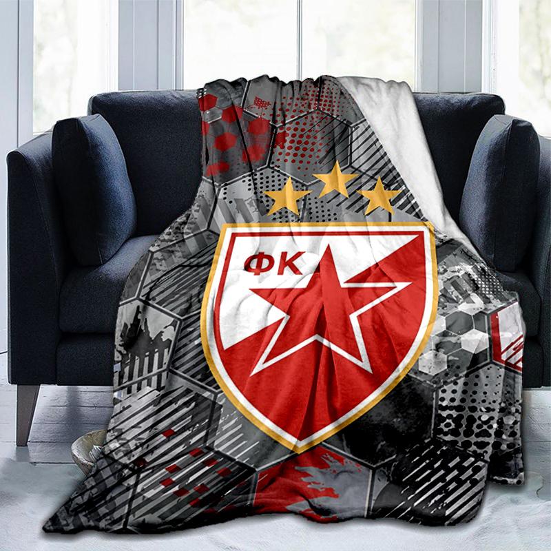 Crvena Zvezda Blanket Suitable for Sofas, Beds, Offices, And Camping - Perfect Gift for Halloween Christmas