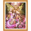 DIY алмазная живопись вышивка крестиком девушка бабочка полная алмазная вышивка фея роза алмазная картина