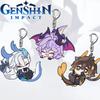 Игра Genshin Impact Дюрин Невлетт Чжун Ли Косплей Брелок Акриловый Подвеска Брелок Ключница Кавайные Аксессуары для Сумки Украшение