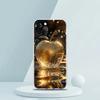 Мягкий прозрачный чехол-бампер из ТПУ для iPhone 16 15 14 13 12 11 Pro Max XR 8 7 Plus XR Оболочка Счастливый Черный с рисунком Яблока Capas