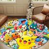 Pika And Friends In Spring Round Rug for Livingroom,Bedroom, Palyroom, Chair Rug, Area rug, Circle Carpet, Large Size Fan Christmas gift