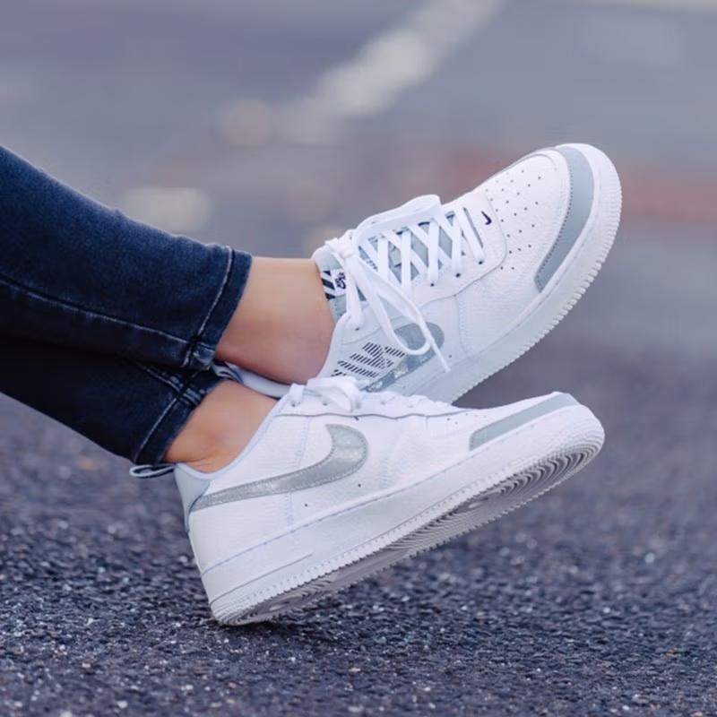 Nike Air Force 1 Low LV8 Белый Серый Волк GS BQ5484-100