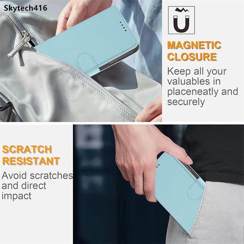 Для Nothing CMF Phone 1 2 2A 3A Pro Чехол-книжка из искусственной кожи с отделением для карт, кошелек, задняя крышка