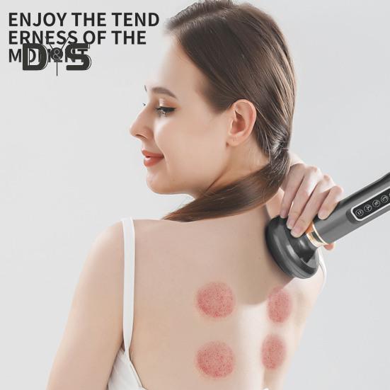 Массажер от целлюлита с 12 регулируемыми режимами всасывания, легкий портативный перезаряжаемый беспроводной прибор для глубокого массажа тканей