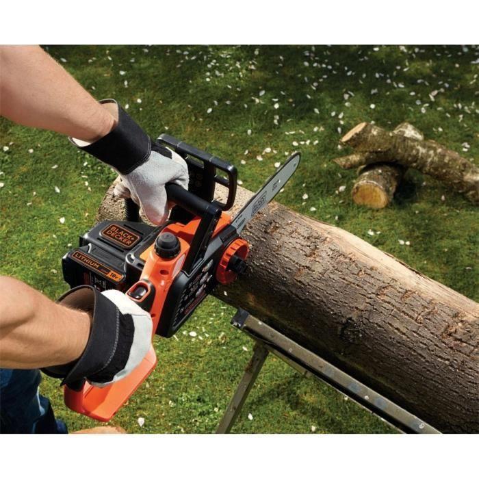 Tronçonneuse électrique sans fil - BLACK&amp;DECKER - GKC1825LB-XJ - 18V - 25cm - Sans batterie