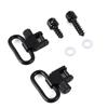 Black Steel Quick Detachable Sling Swivels Accessory Perfect For Hunting Tactical Shooting