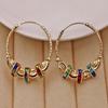 Ретро Металлические Серьги-Полумесяцы Богемные Серьги-Кисточки в Виде Капли Воды