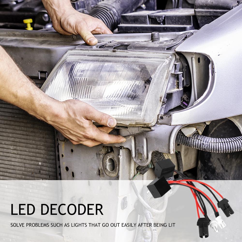 2Pcs T10 LED Canbus Headlight Decoder Device Anti-Flicker Resistors Error Canceller Headlight LED Canbus Decoder Canceller