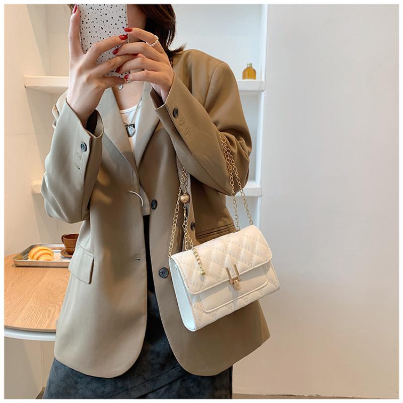 Винтажная сумка-цепочка 2023, модная сумка-мессенджер на одно плечо, простая маленькая квадратная сумка, тренд