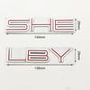 3D Metal Car Sticker Letters SHE LBY Logo Emblem Fender Door Rear Trunk  Accessories